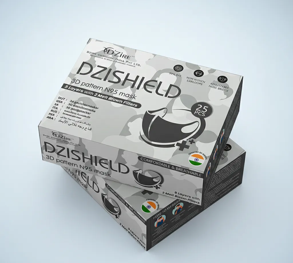 3D Pattern N95 (Spundbond + Meltblown)